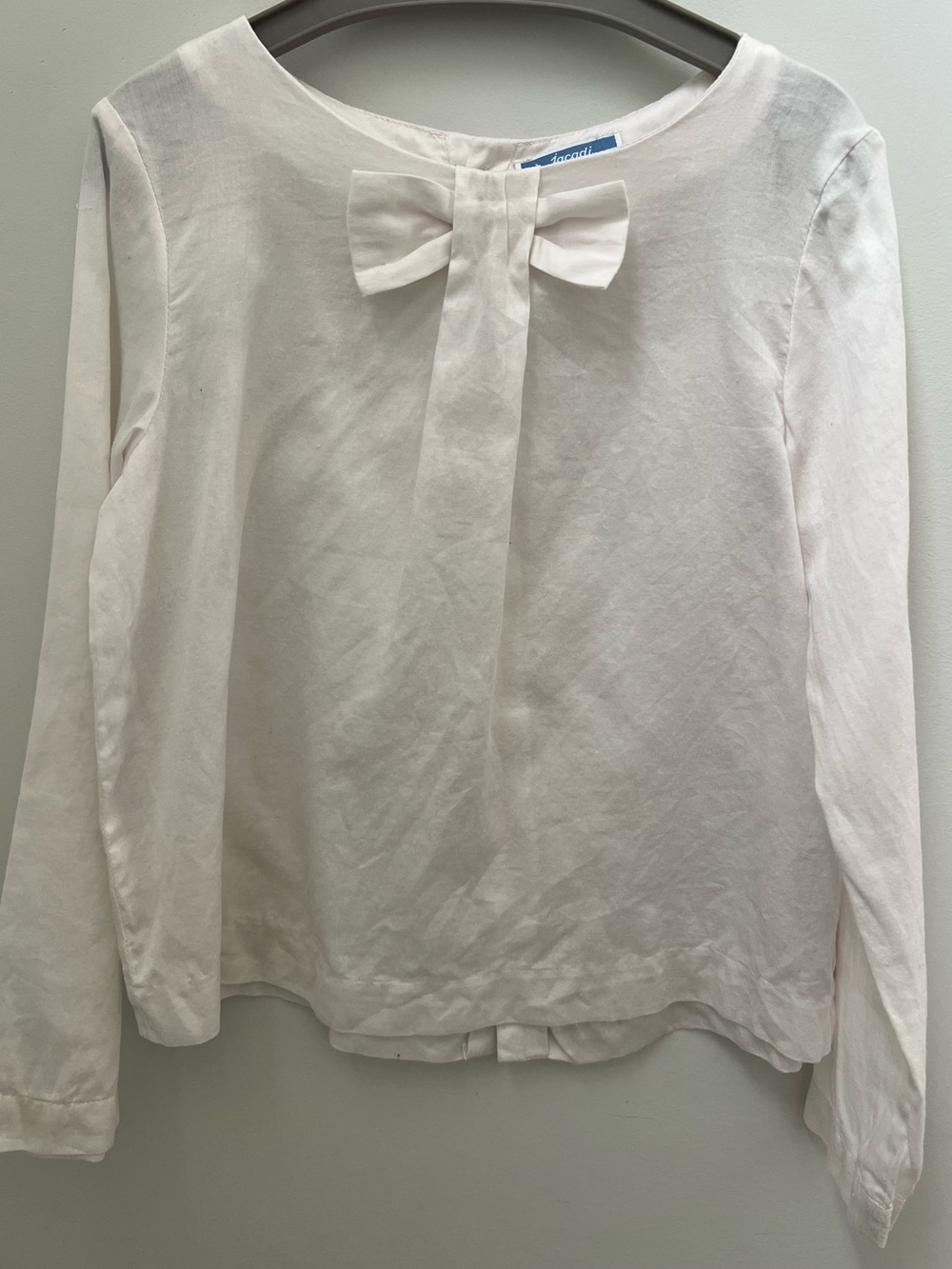 Jacadi Cream Bow-Front Blouse